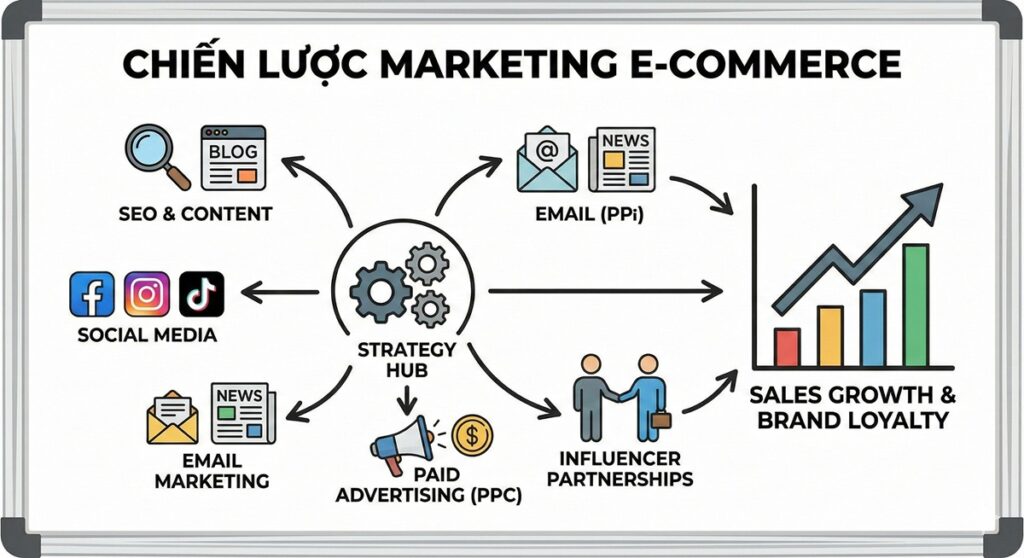 chien luoc online marketing thuong mai dien tu ecommerce
