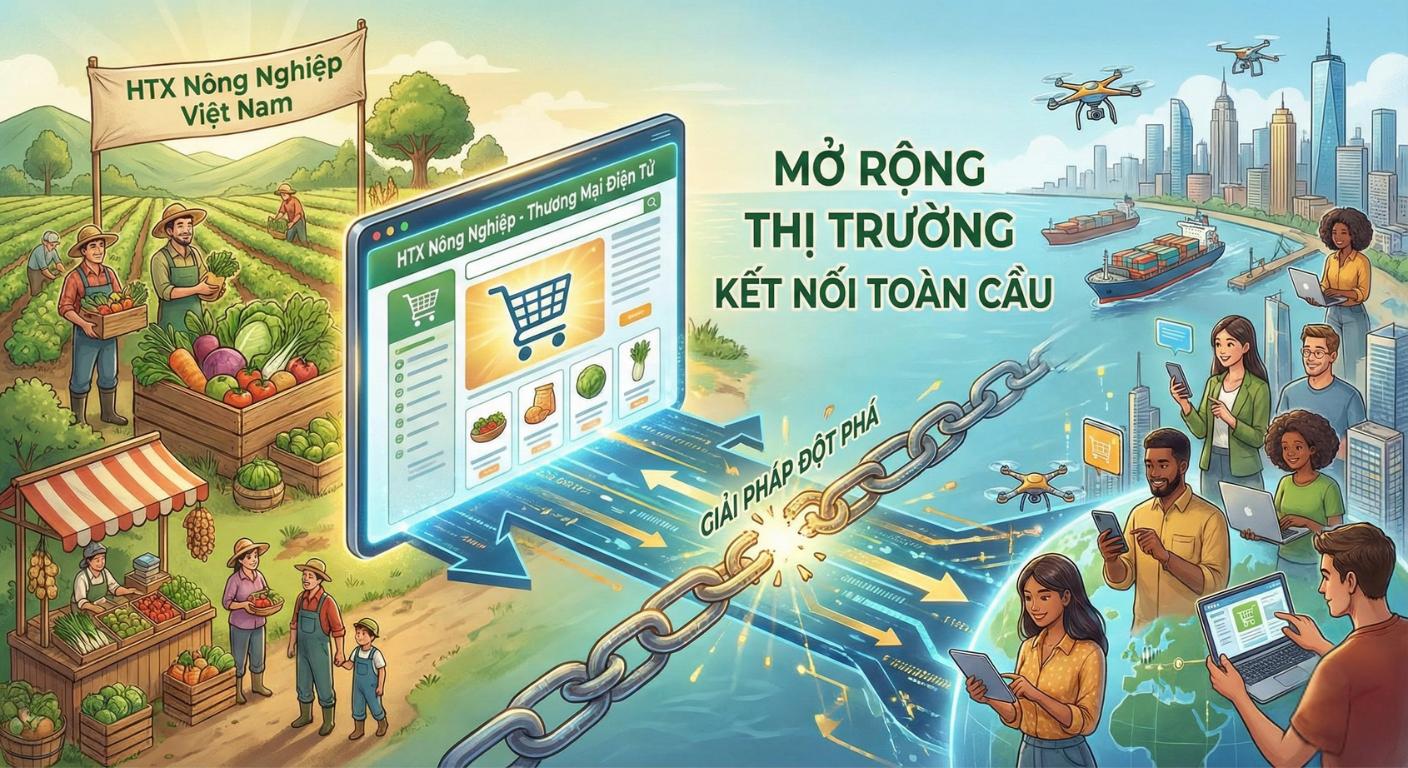 Website Thương Mại Điện Tử – Giải Pháp Đột Phá Giúp HTX Nông Nghiệp Mở Rộng Thị Trường