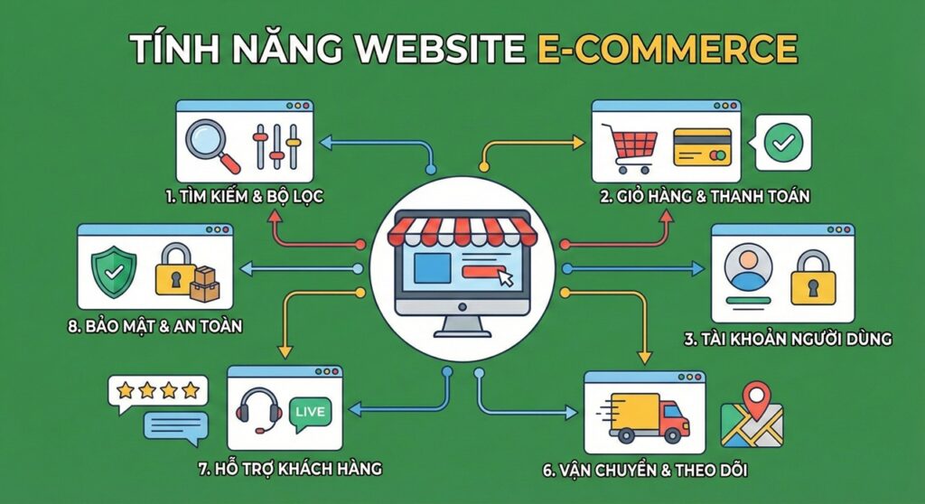 tinh nang website shop tmdt ban hang online
